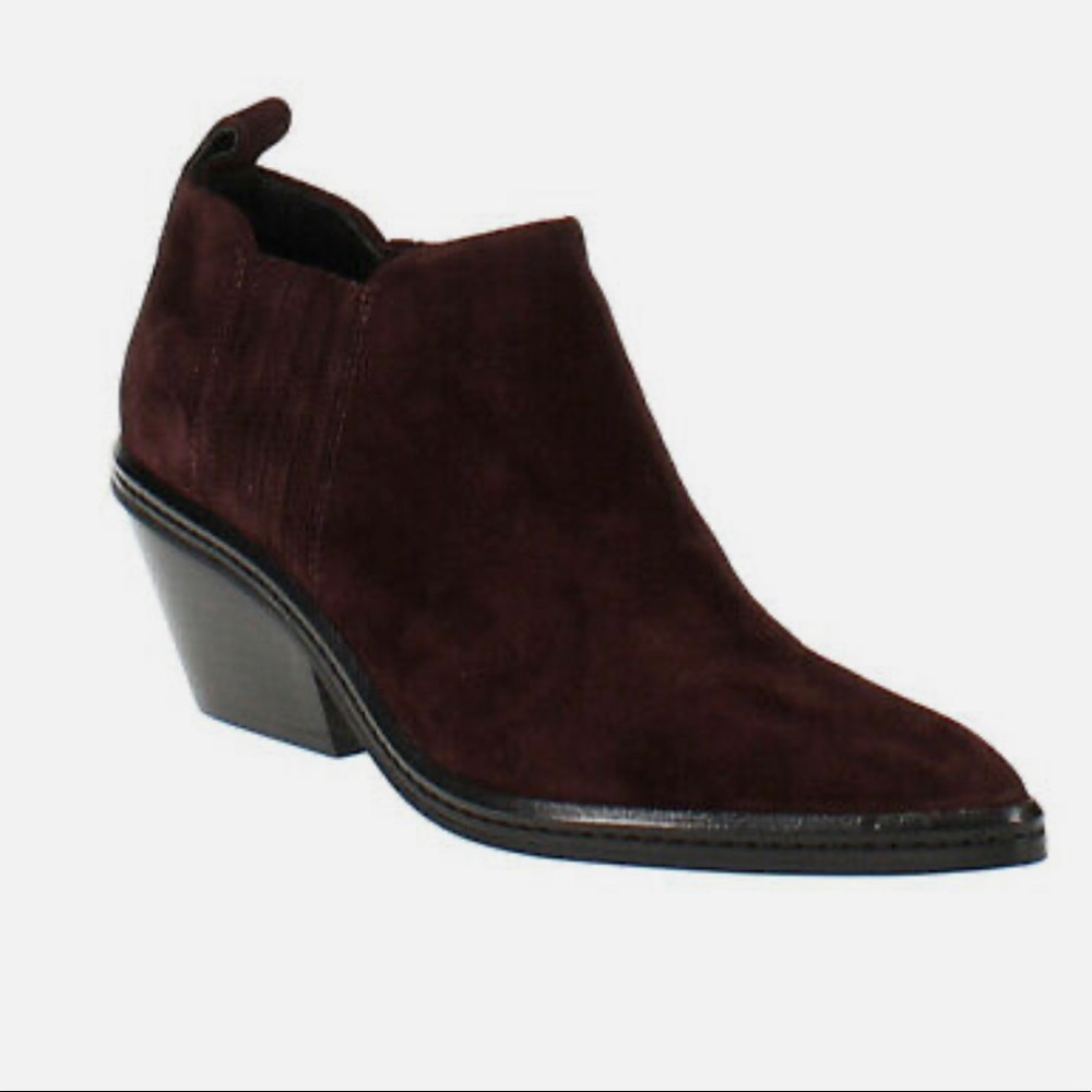 Via Spiga Farley Pointed Toe Ankle Boot Suede